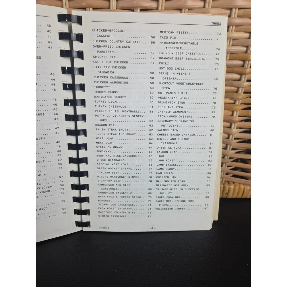 First United Methodist Church Cookbook Waynesville, North Carolina 1991 Spiral